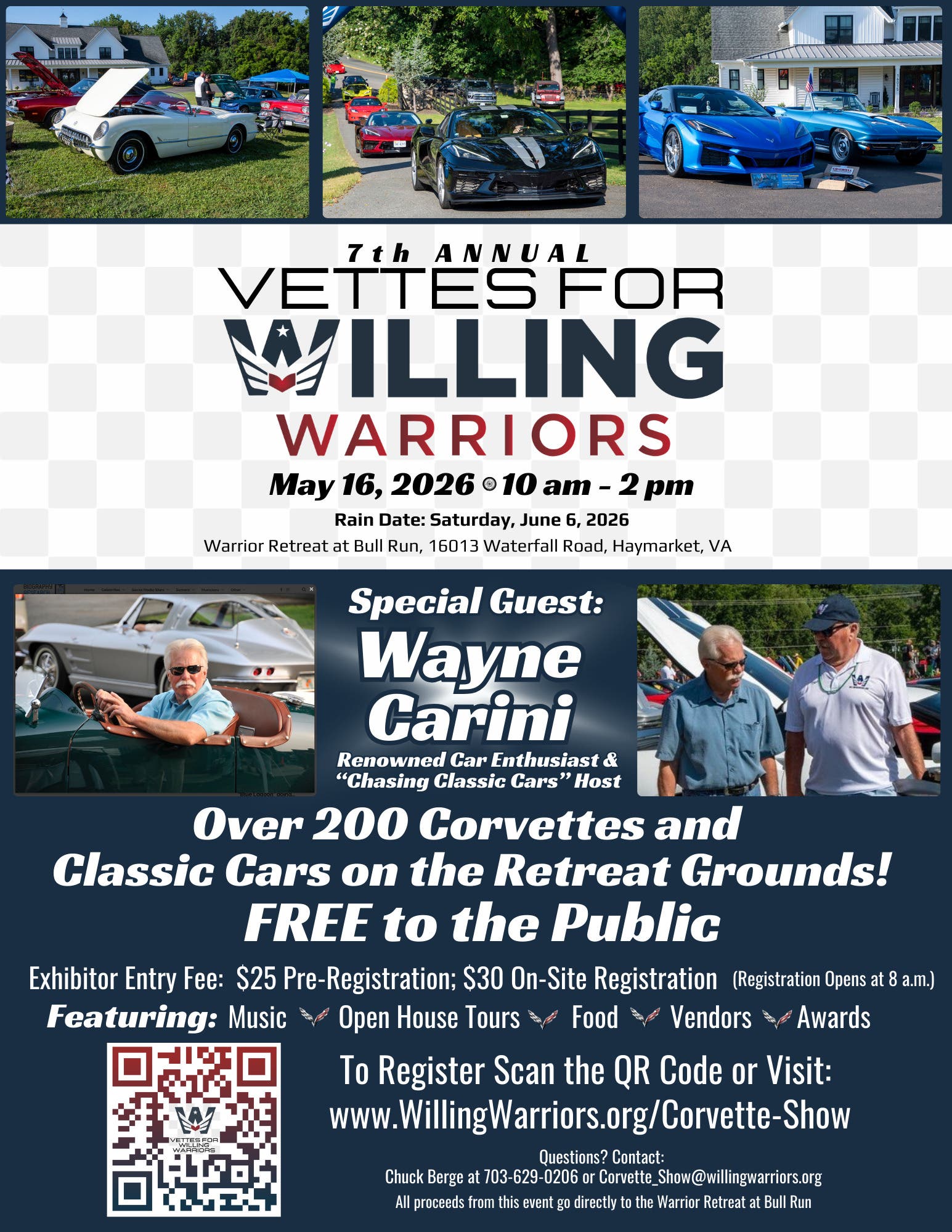 Vettes for Willing Warriors