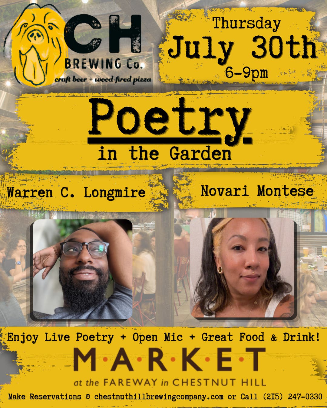 Poetry in the Garden Featuring Warren C. Longmire and Novari Montese