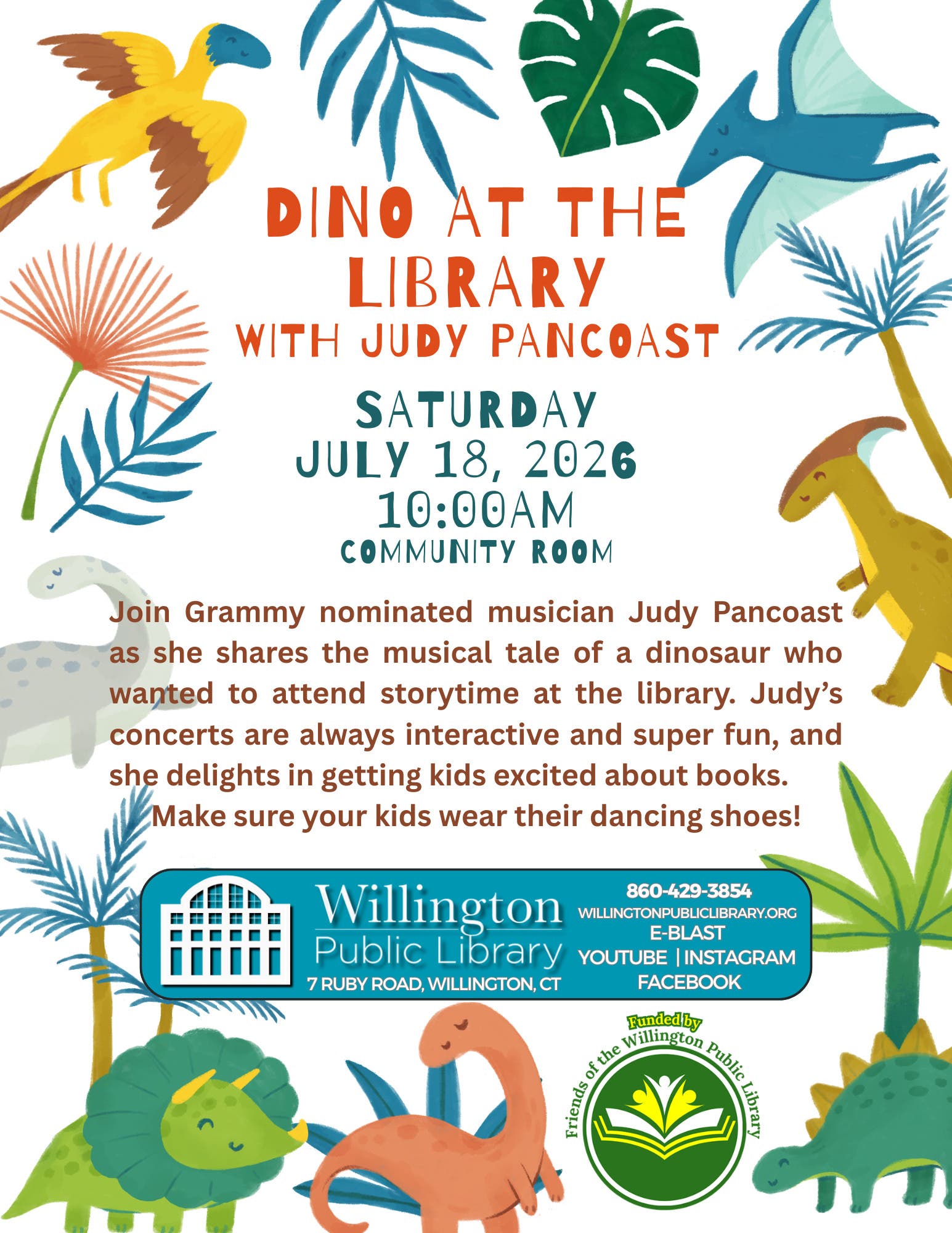 Dino At The Library With Judy Pancoast