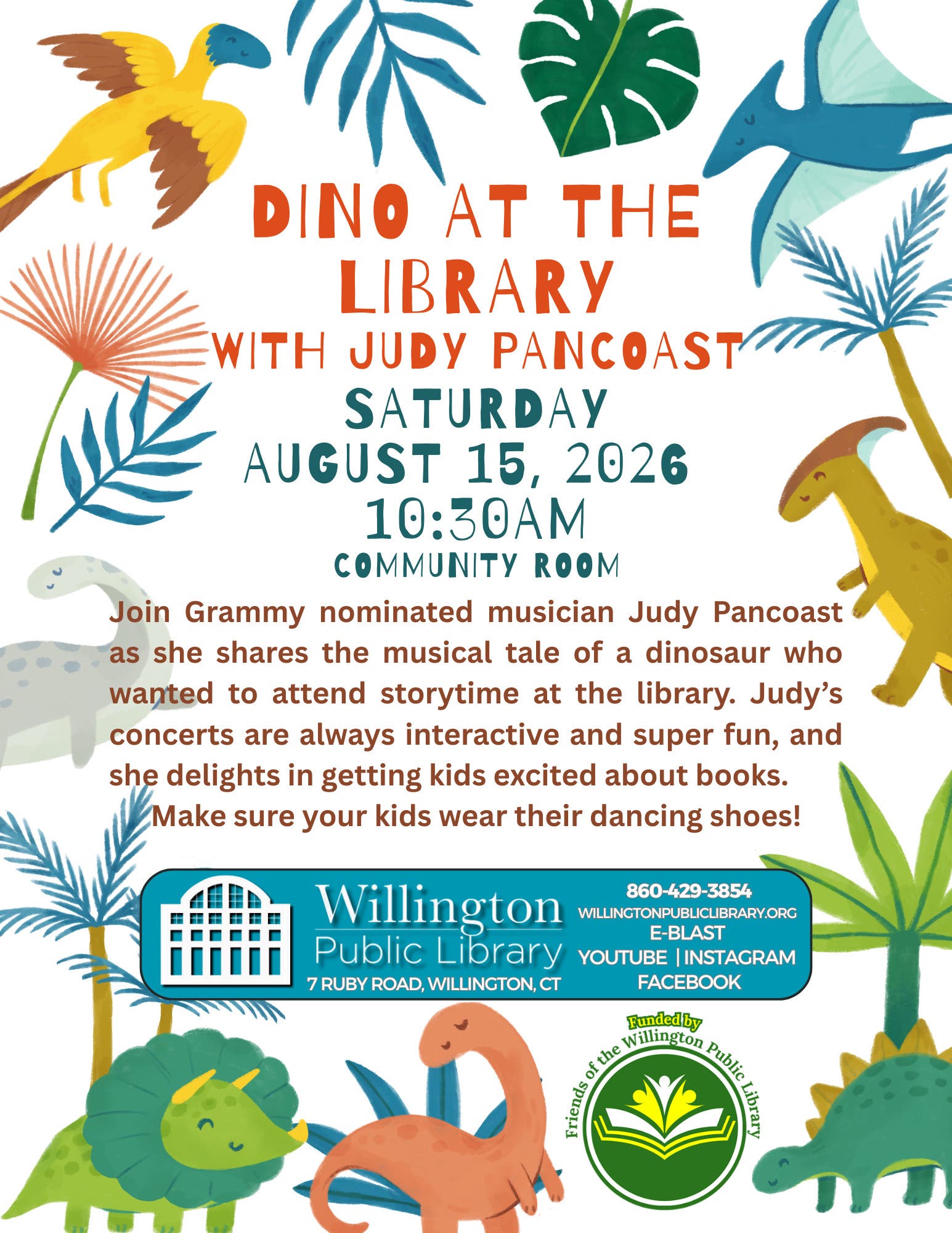 Dino At The Library With Judy Pancoast