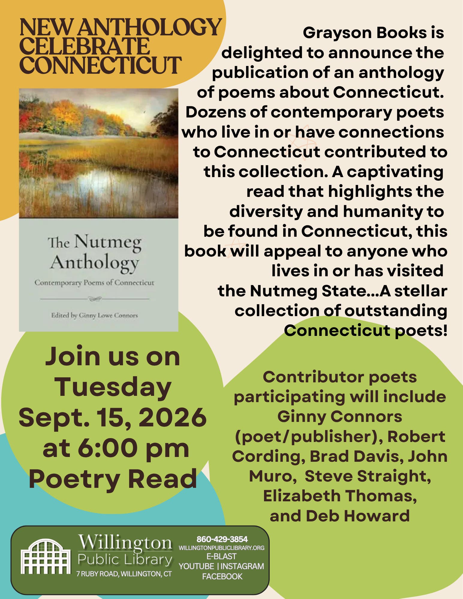 The Nutmeg Anthology Poetry Read