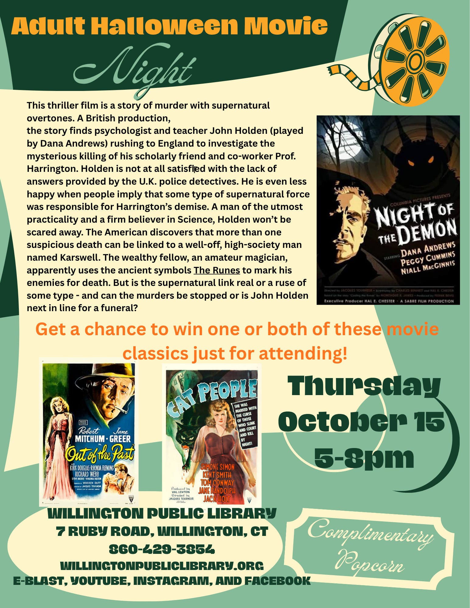Adult Halloween Movie Night