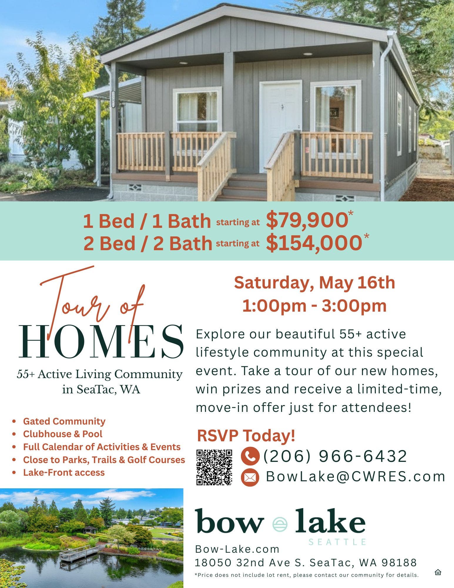Tour New Homes! Starting at $79,900 - Visit Bow Lake!