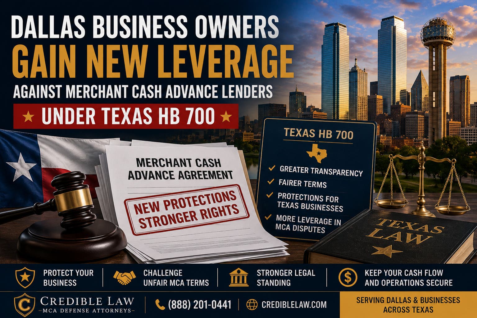 Merchant Cash Advance Debt Relief Dallas Texas - MCA Defense Attorney