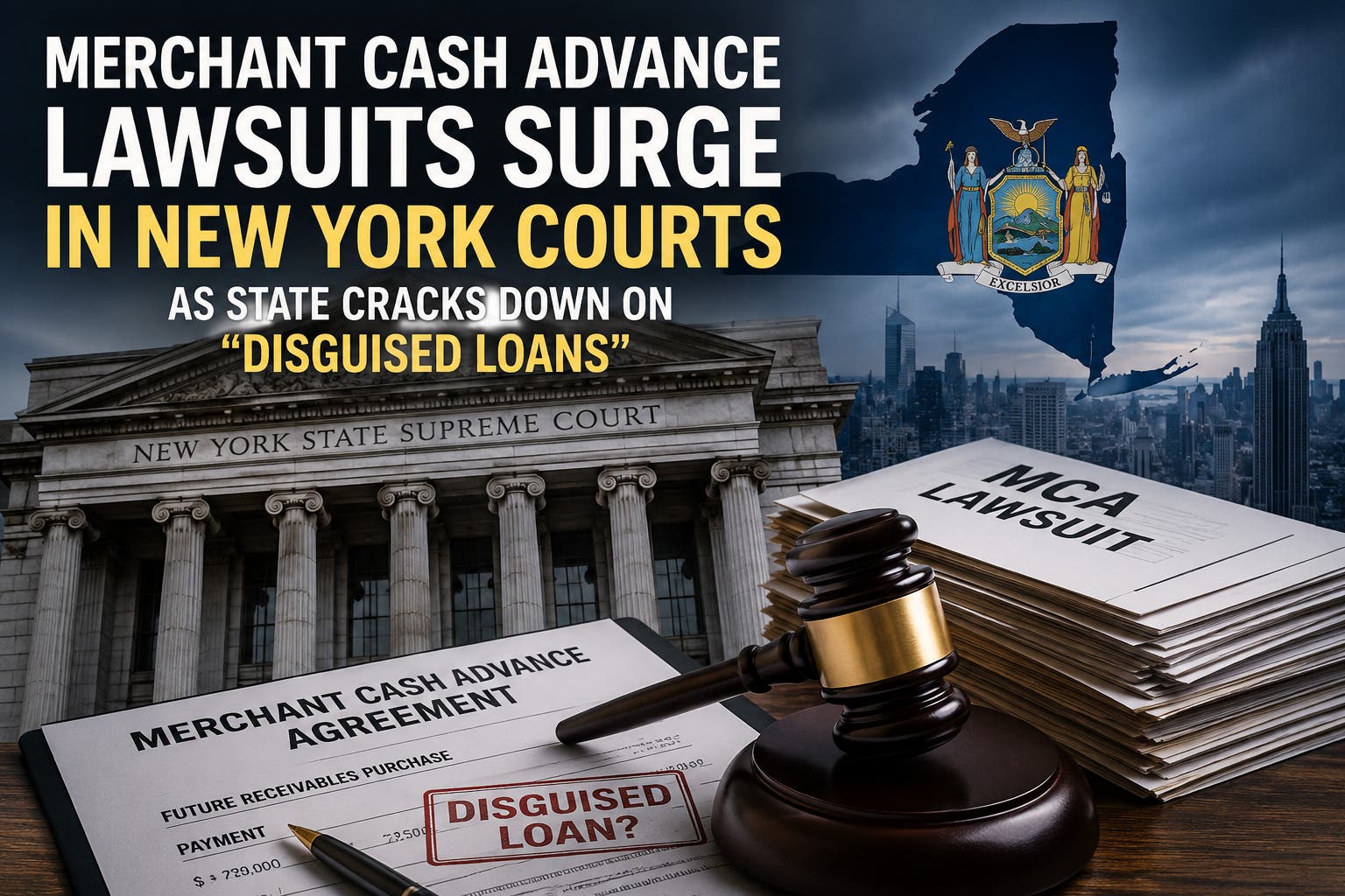 Merchant Cash Advance Lawsuits Surge in New York Courts as State Cracks Down on "Disguised Loans"