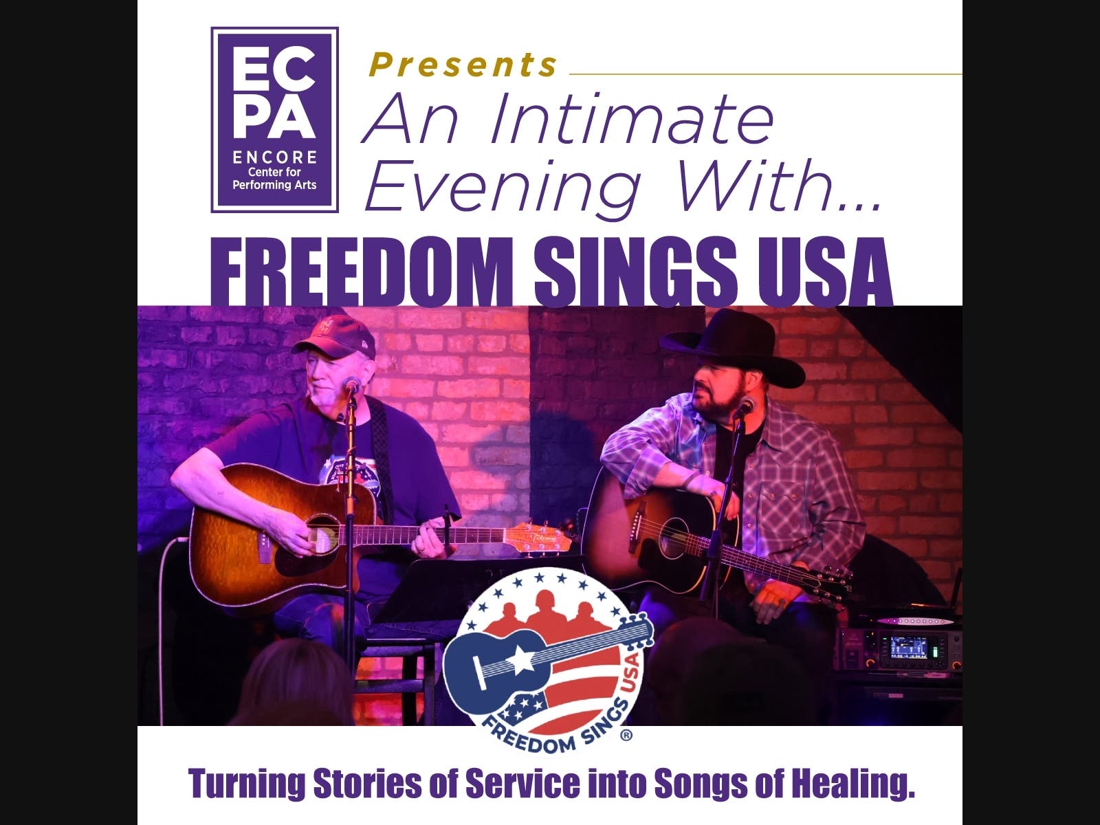 Encore Center for Performing Arts to Host an Intimate Evening with Freedom Sings USA on Thursday, May 28