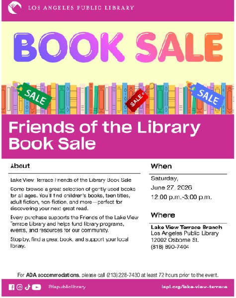 Friends of the Library Book Sale