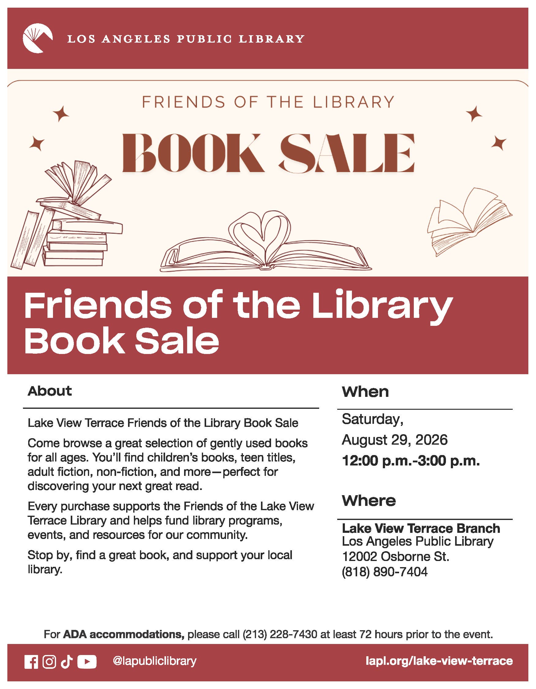 Friends Of The Library Book Sale