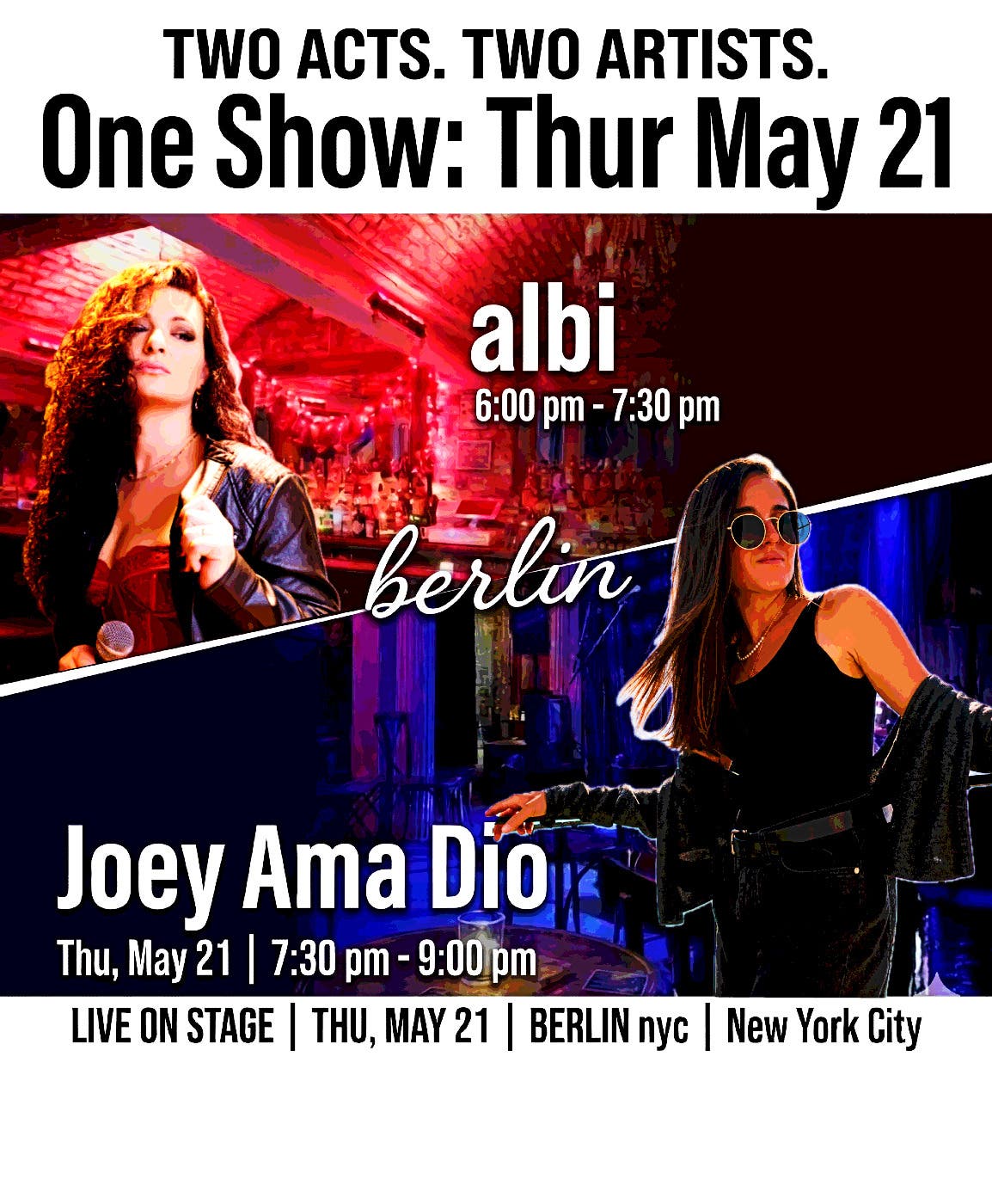 Albi + Joey Ama Dio: A Double Shot of NYC Originals