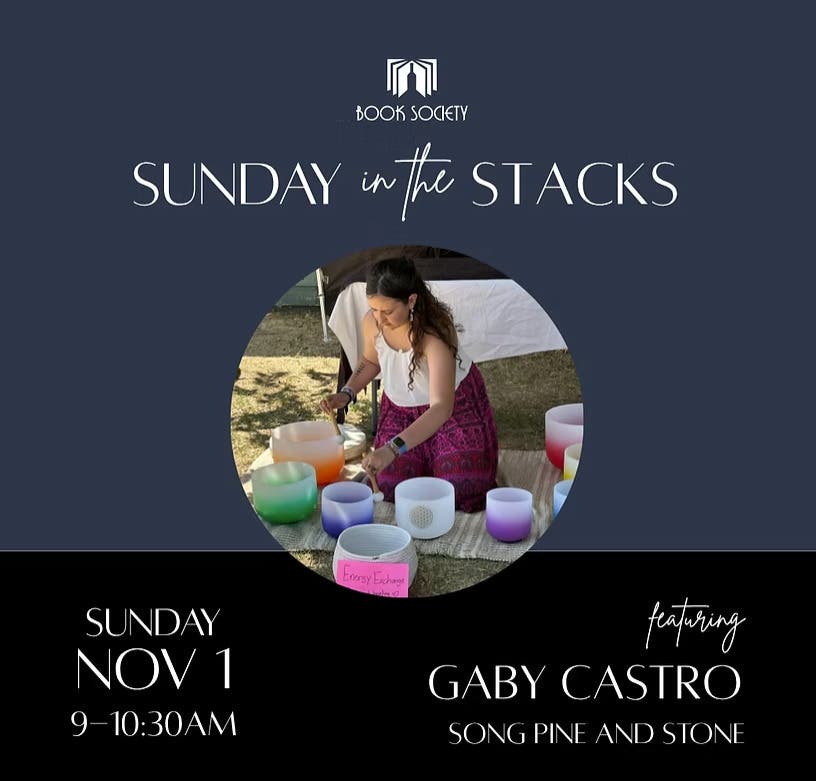 Sunday in the Stacks: Sound Bath with Gaby Castro