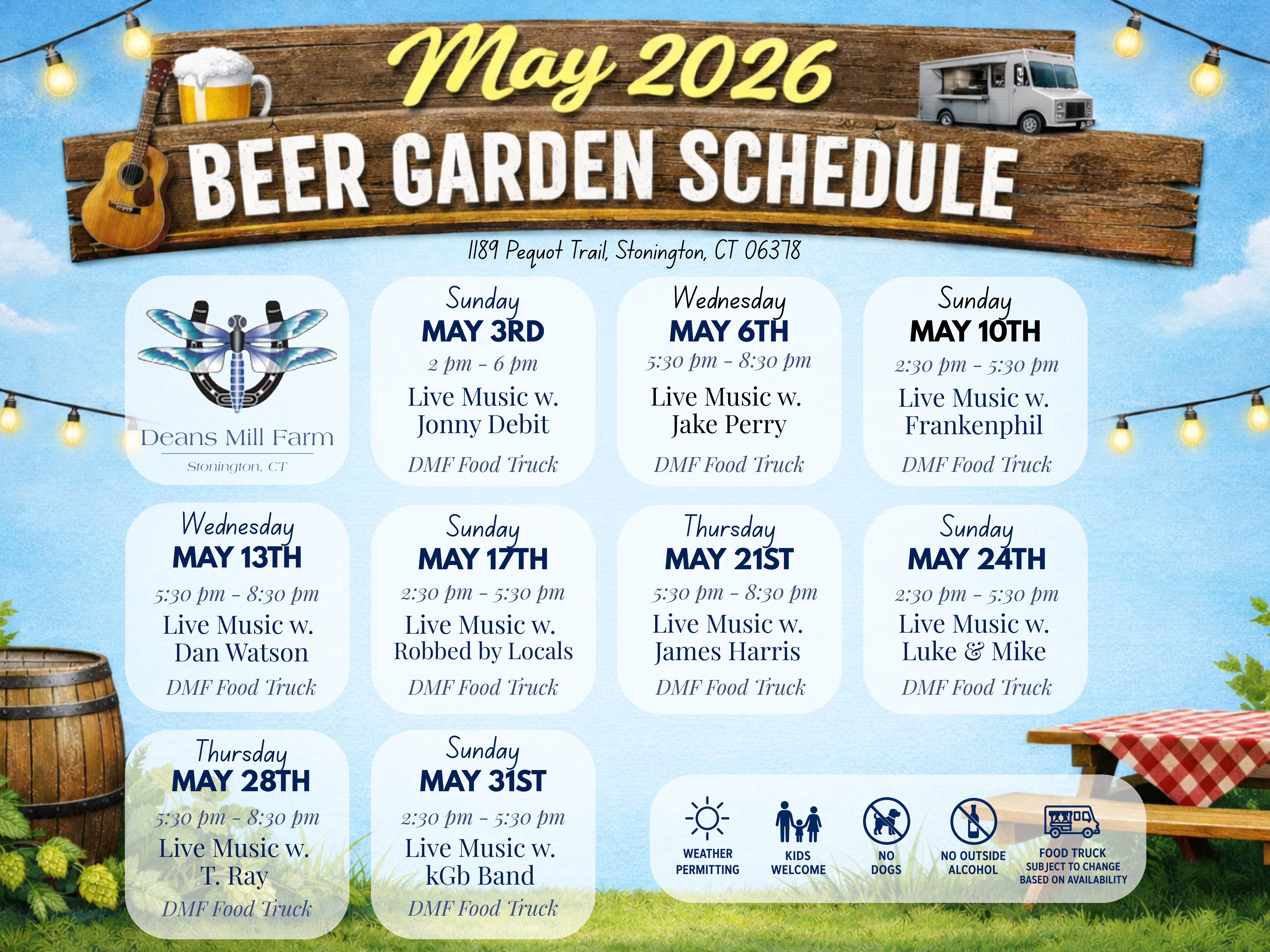 Sunday Jams at Deans Mill Farm w. Jonny Debit 