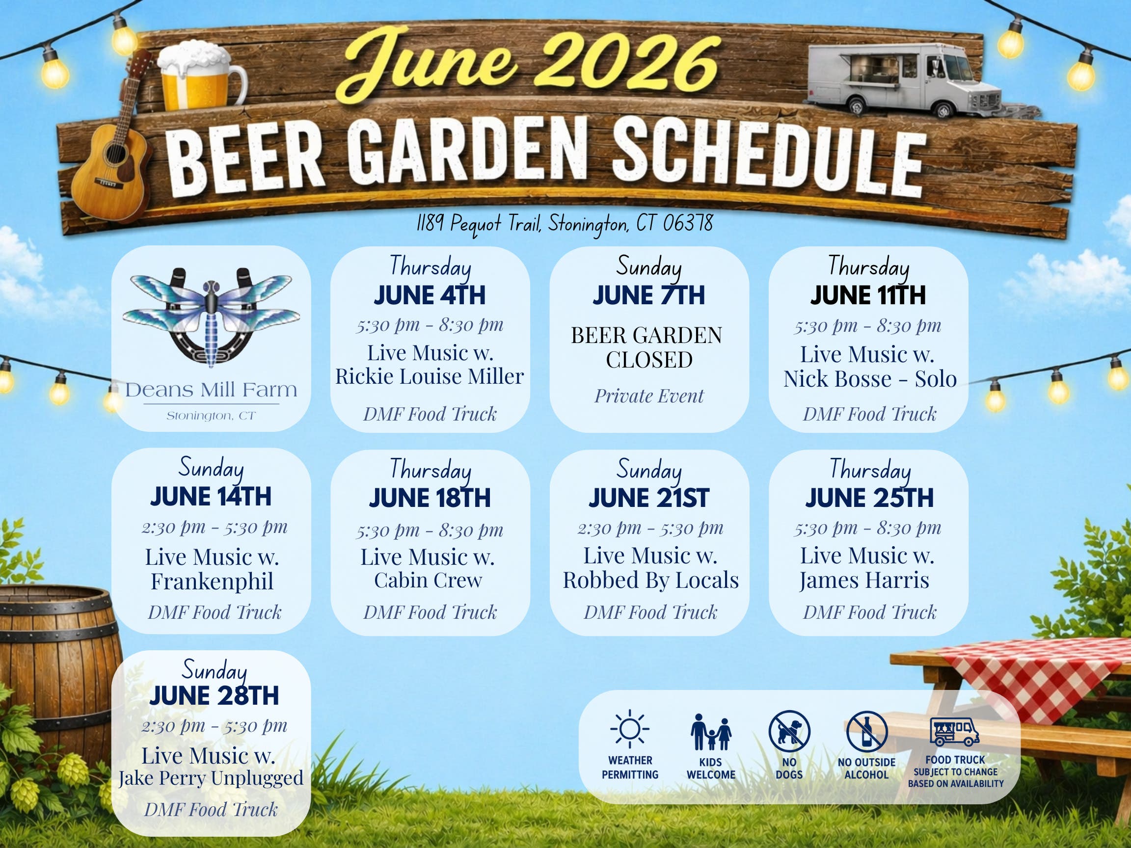 Thirsty Thursdays at Deans Mill Farm w. Nick Bosse