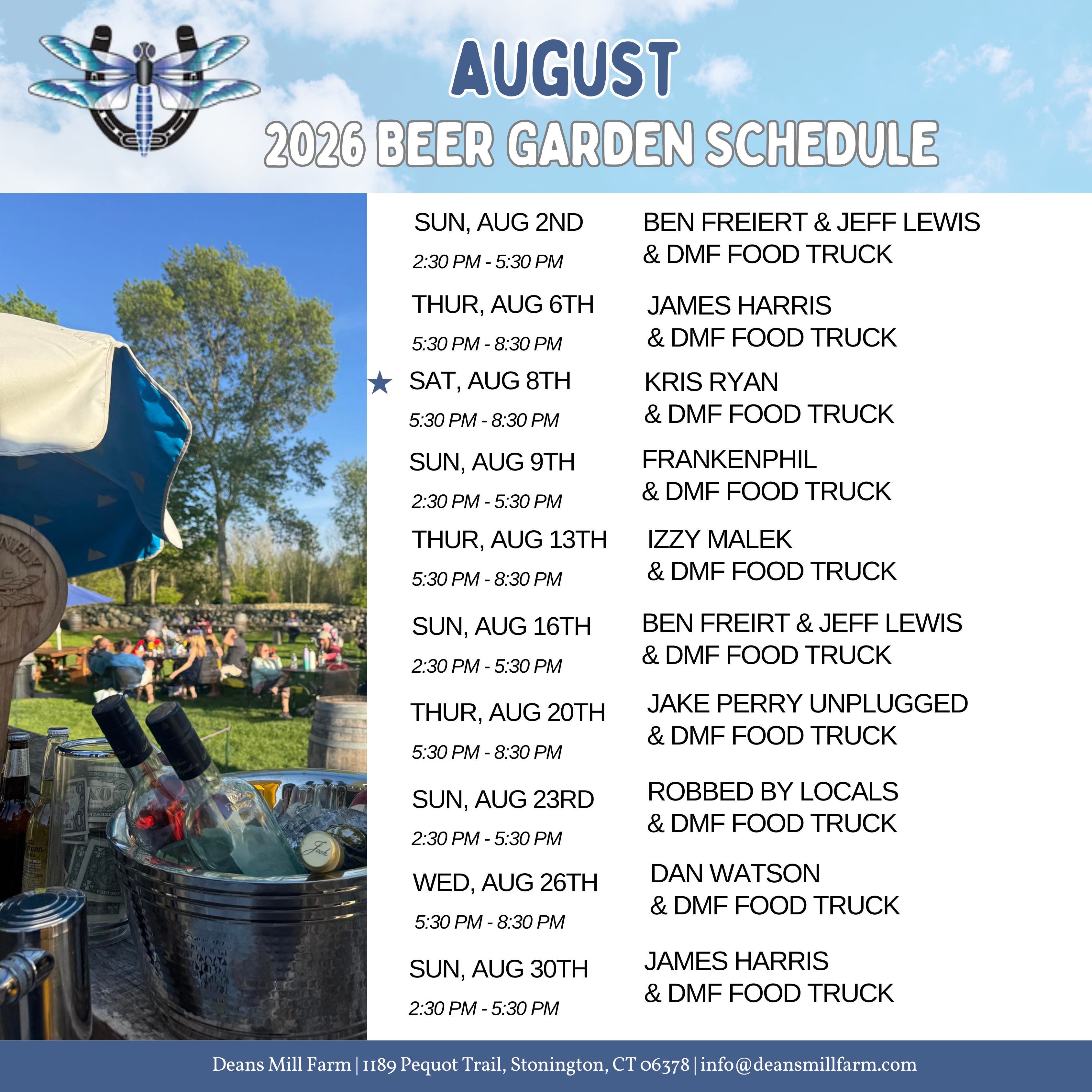 Saturday Nights at Deans Mill Farm w.Kris Ryan