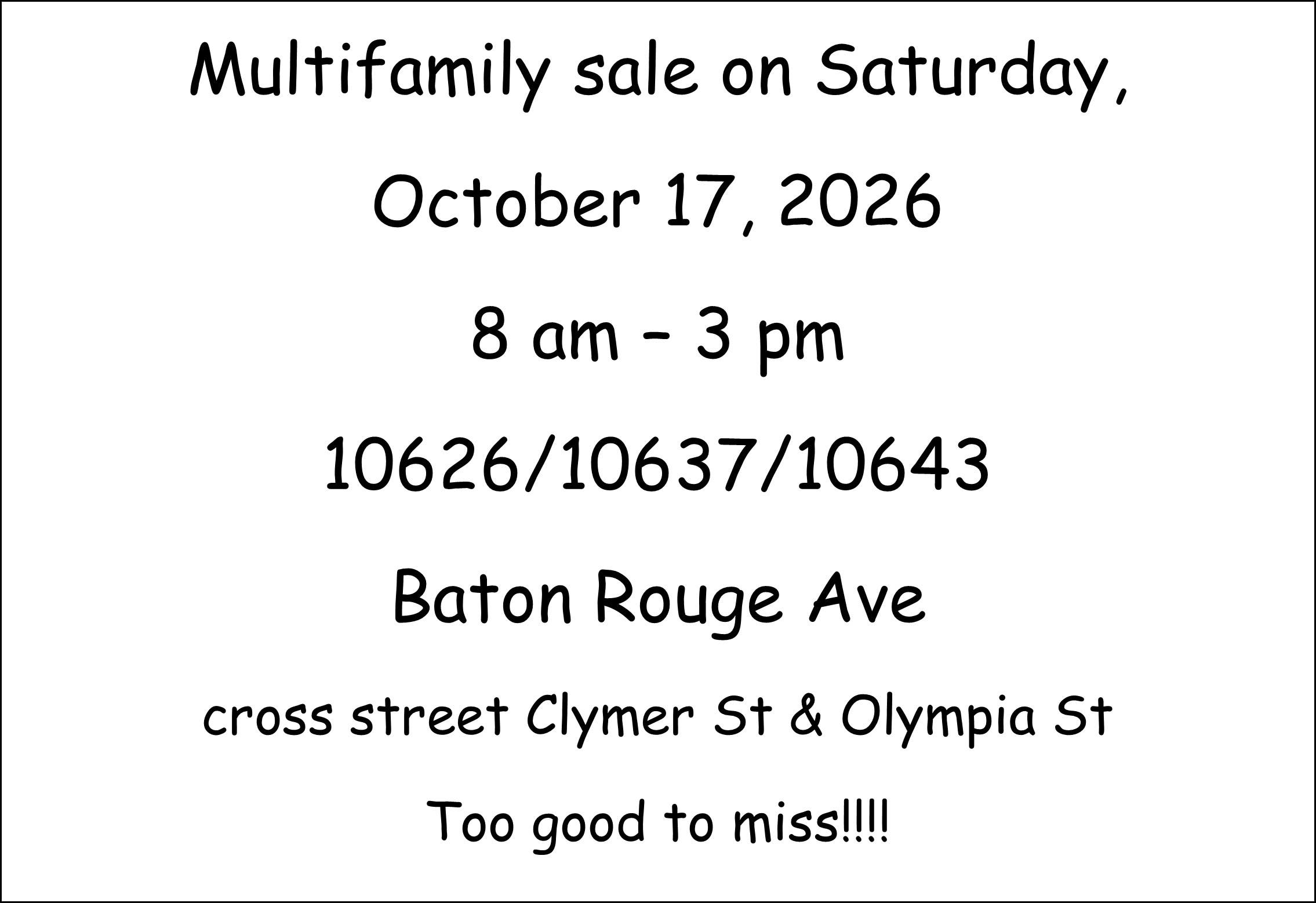 Multifamily Sale