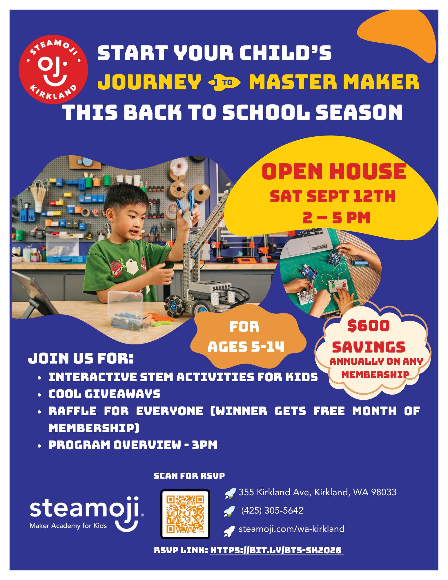 Build and Create - Open house at Steamoji Kirkland