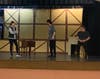 Bea (Maura Lacy) tries to convince Nick (Andy Shaw) to let her be more involved in helping the family as Nigel (Craig Goeringer) looks on.