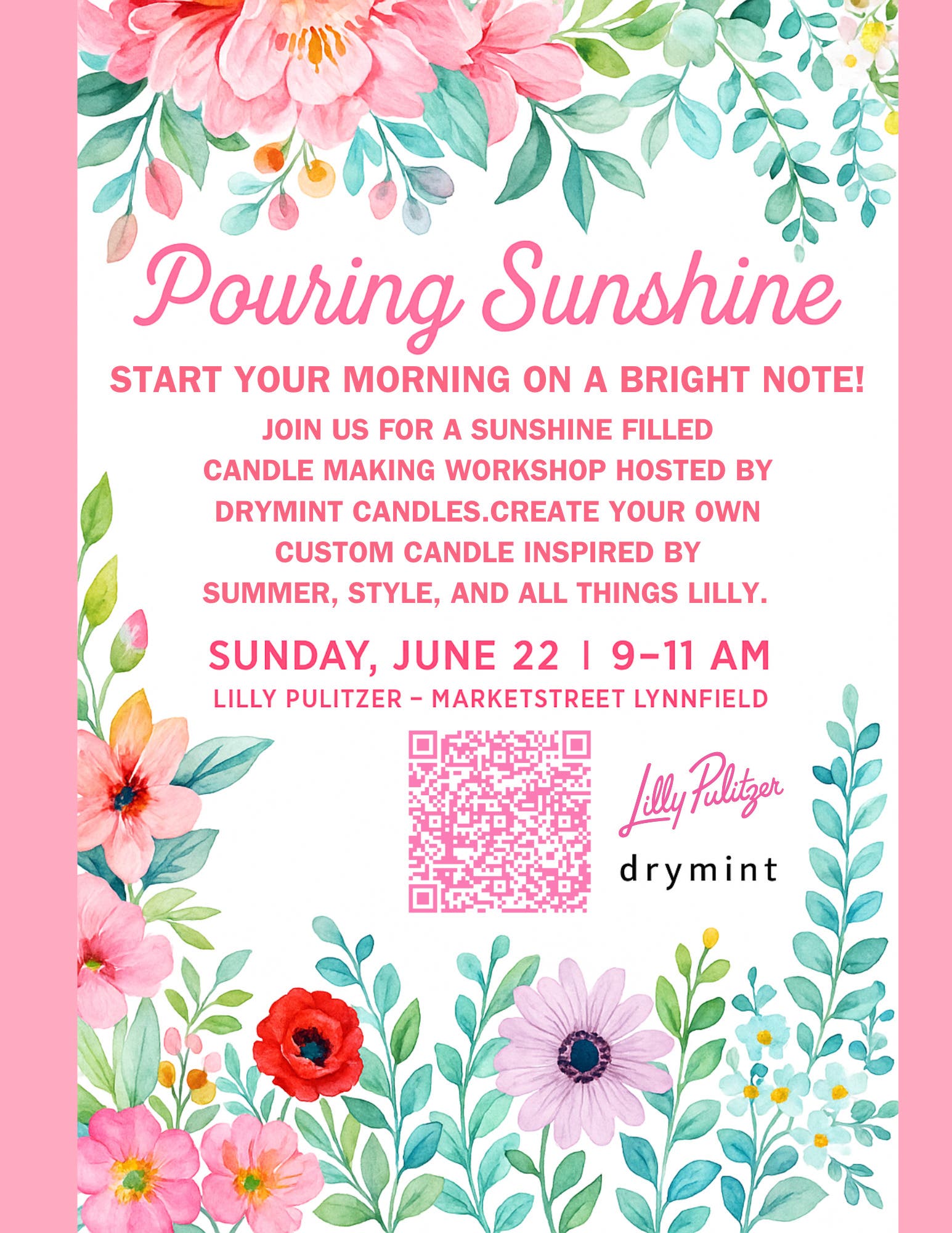Sunshine State of Mind: Candle Pouring with Lilly & Drymint