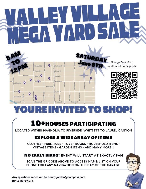 Valley Village Multi-Home Garage Sale Map & Shopping Guide