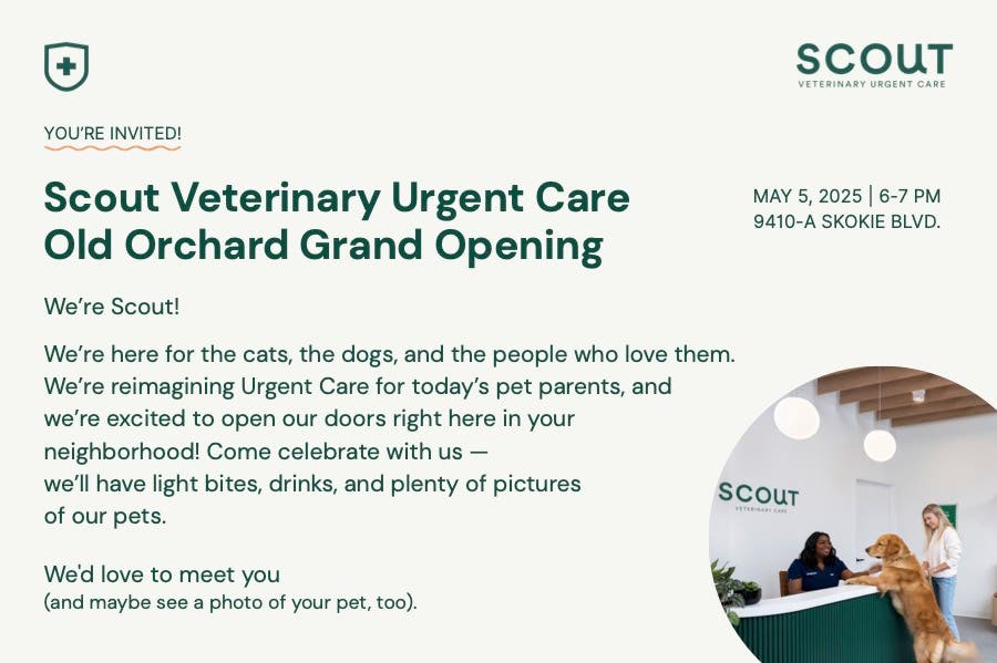 You're Invited! Grand Opening | Scout Veterinary Urgent Care