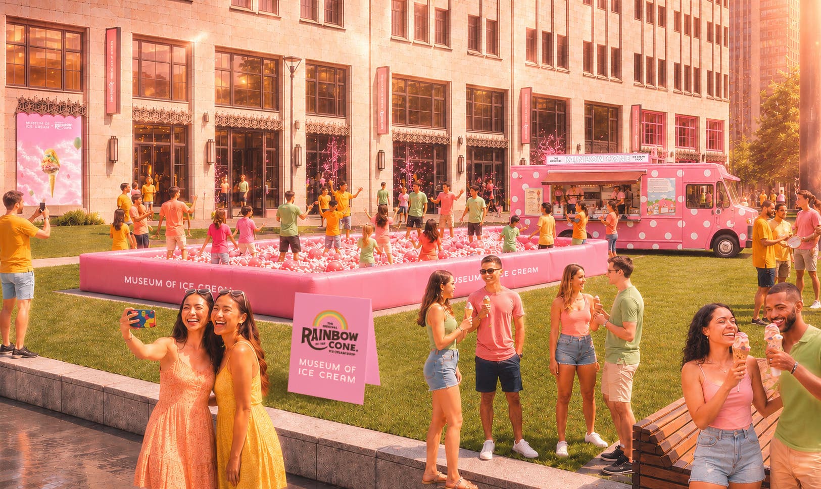 Rainbow Cone x Museum of Ice Cream: National Ice Cream Weekend