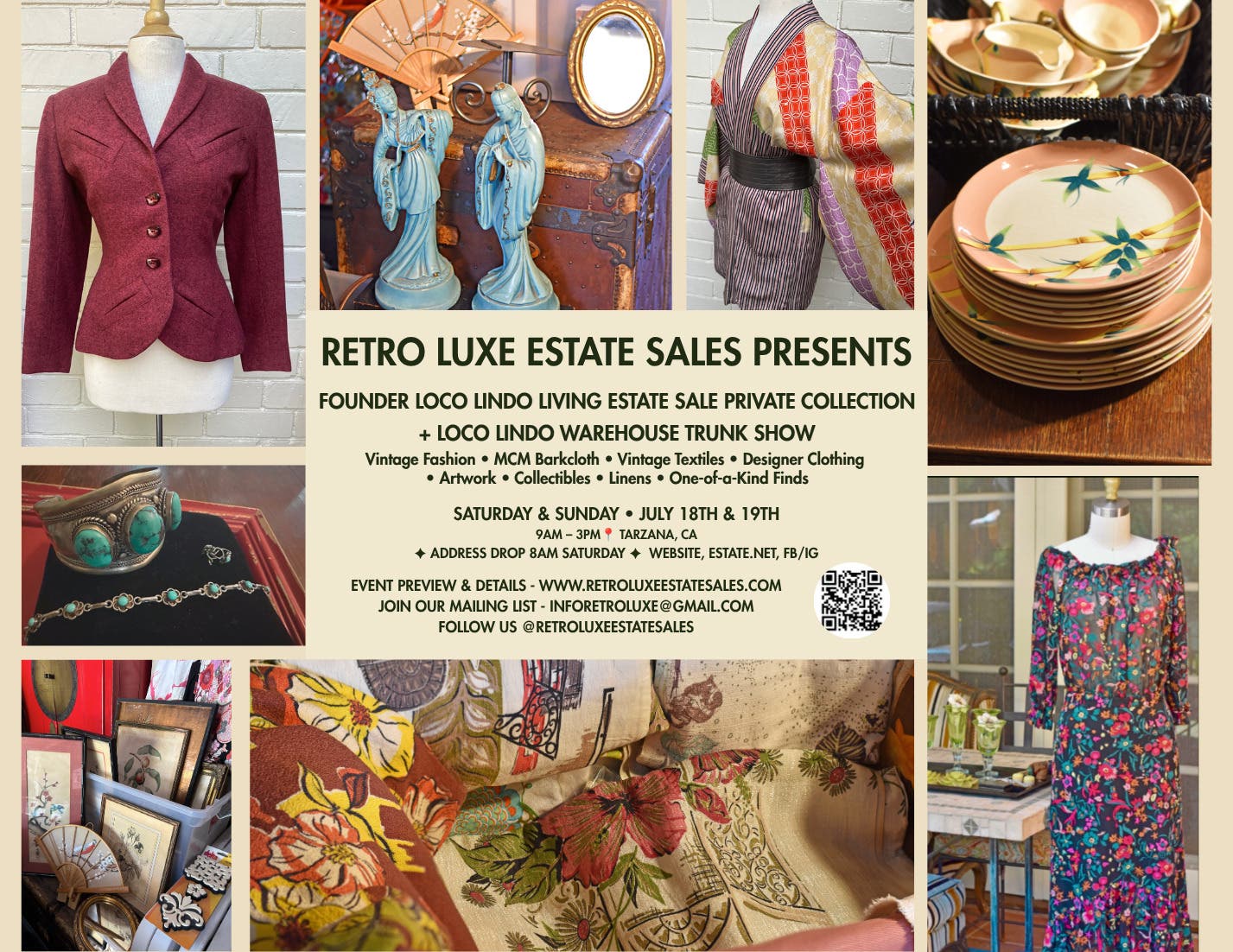 Vintage Fashion, Bark Cloth, Vintage Textiles & Curated Treasures from the Founder of Loco Lindo