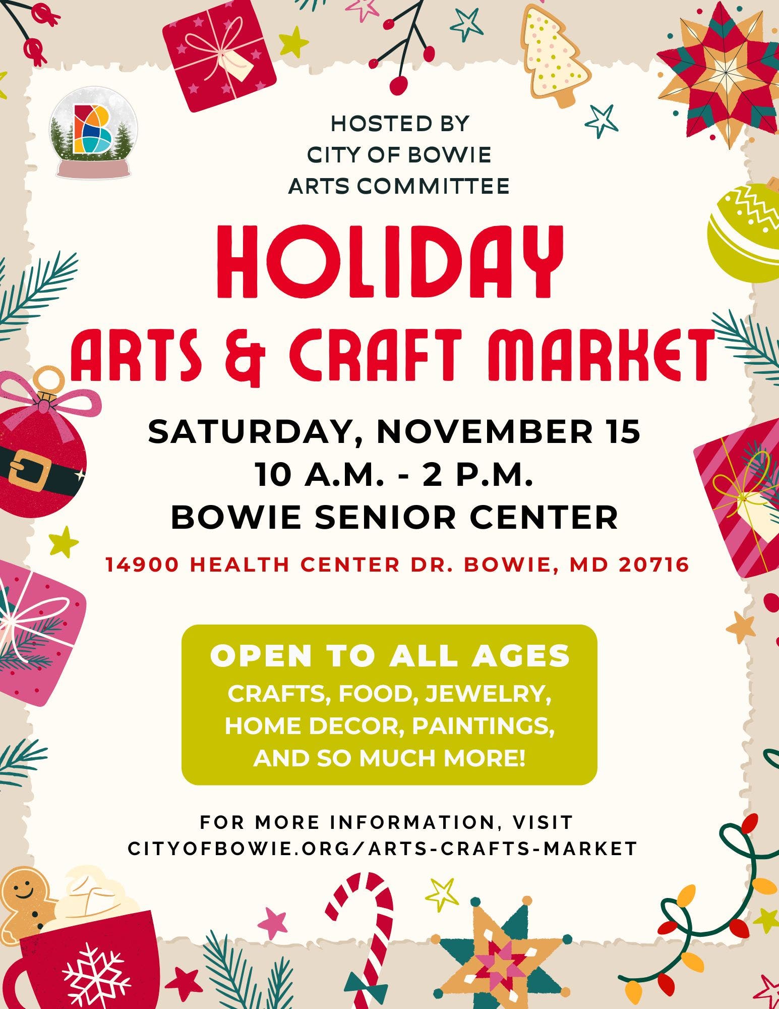 Holiday Arts & Craft Market - City of Bowie