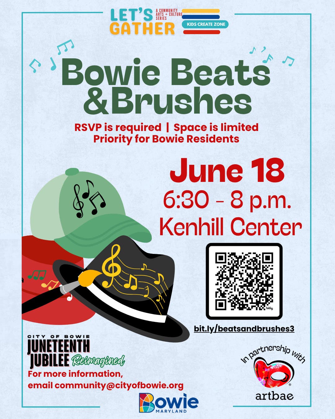 Bowie Beats & Brushes - City of Bowie
