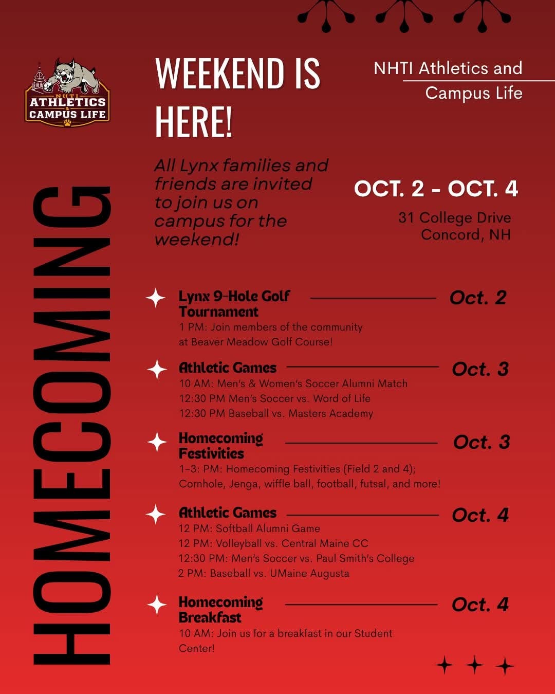 NHTI Homecoming Weekend