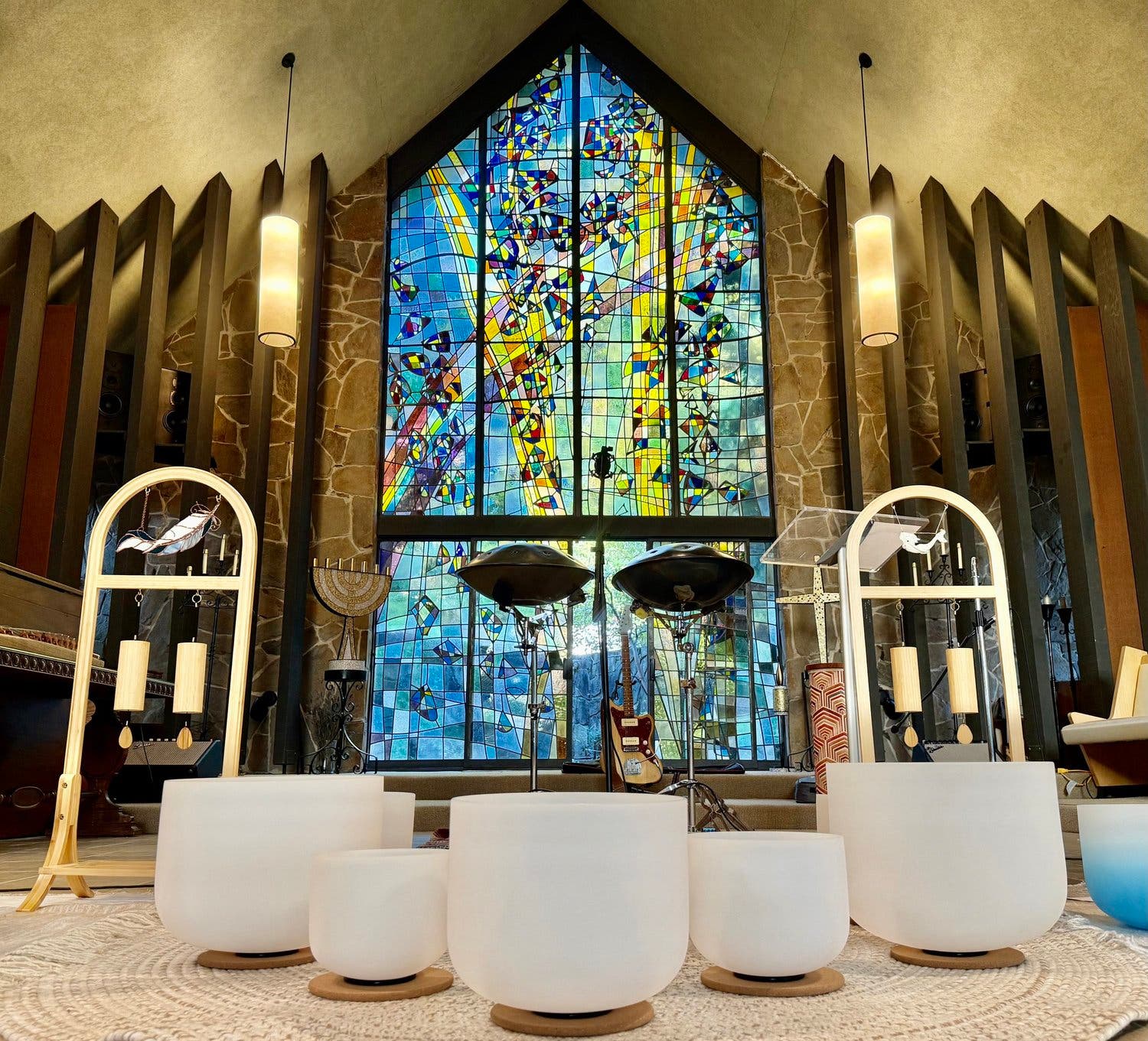 Live Sound Bath in a Stained-Glass Sanctuary – Berkeley