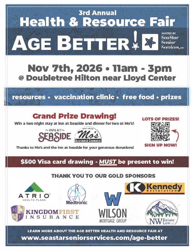 3rd Annual Health & Resource Fair Age Better!