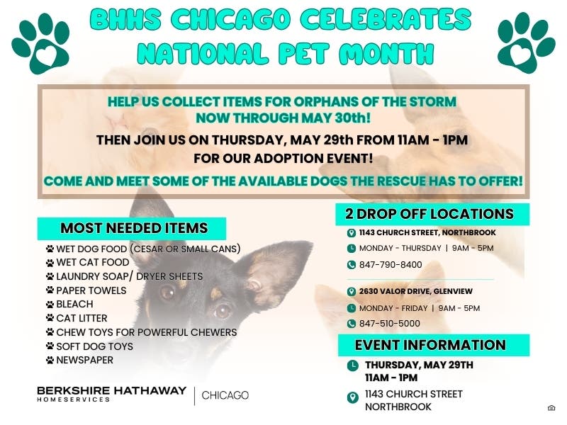 Pet Adoption Event and National Pet Month Donation Drive