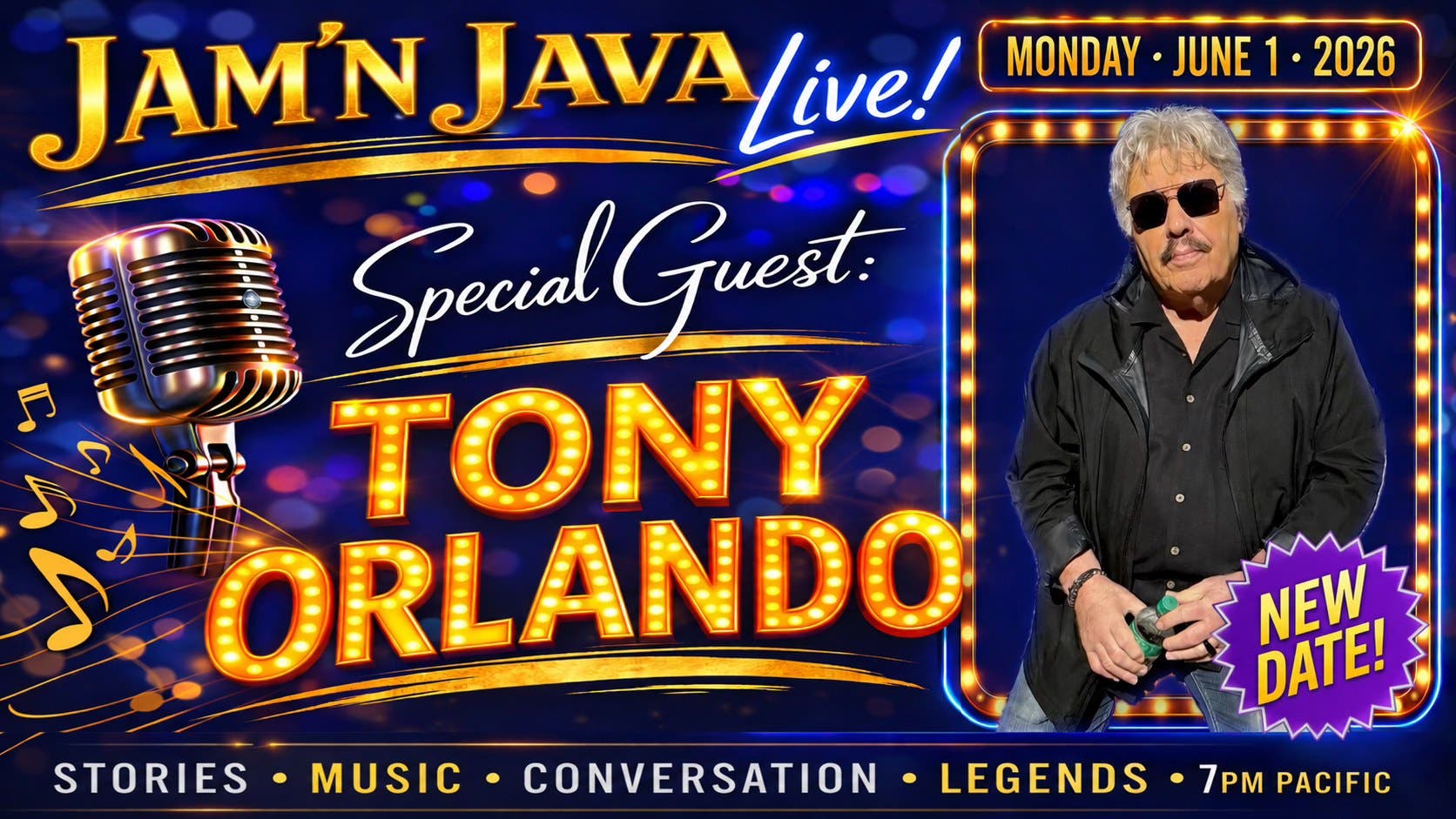 Discover Entertainer Tony Orlando’s Love of Faith, Family and Freedom on the Jam’ n Java Show