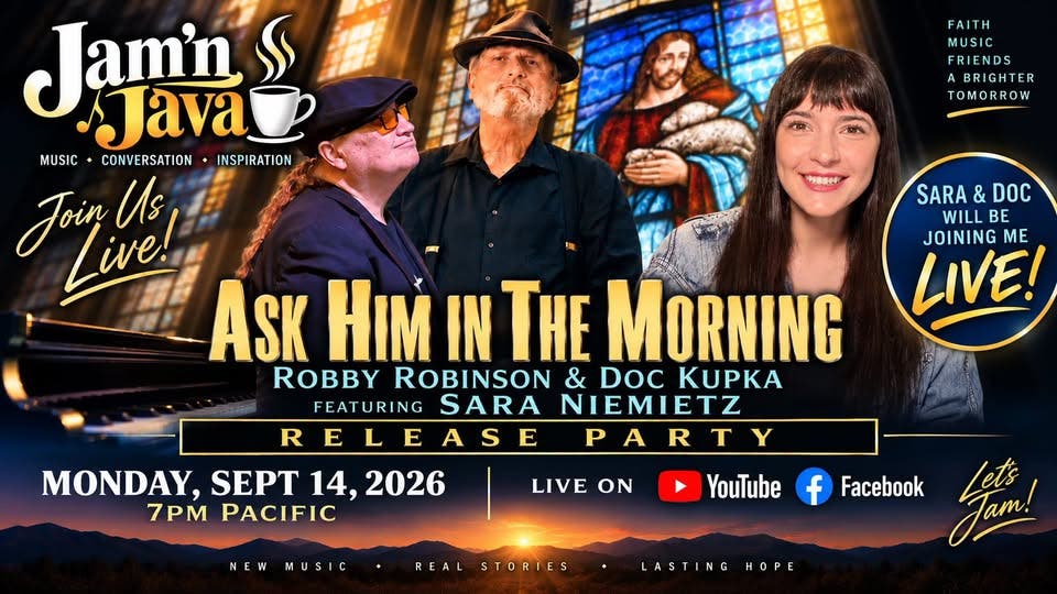 Watch Jam' n Java Online Tonight for Sara Niemietz & Doc Kupka's Record Release with Robby Robinson 