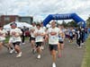 5k runners ran a challenging course through Tyler State Park