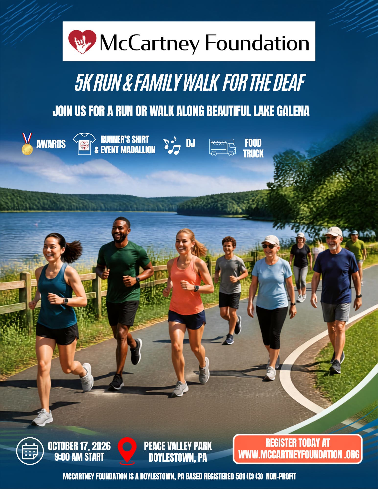 McCartney Foundation 5k Run & Family Walk For The Deaf