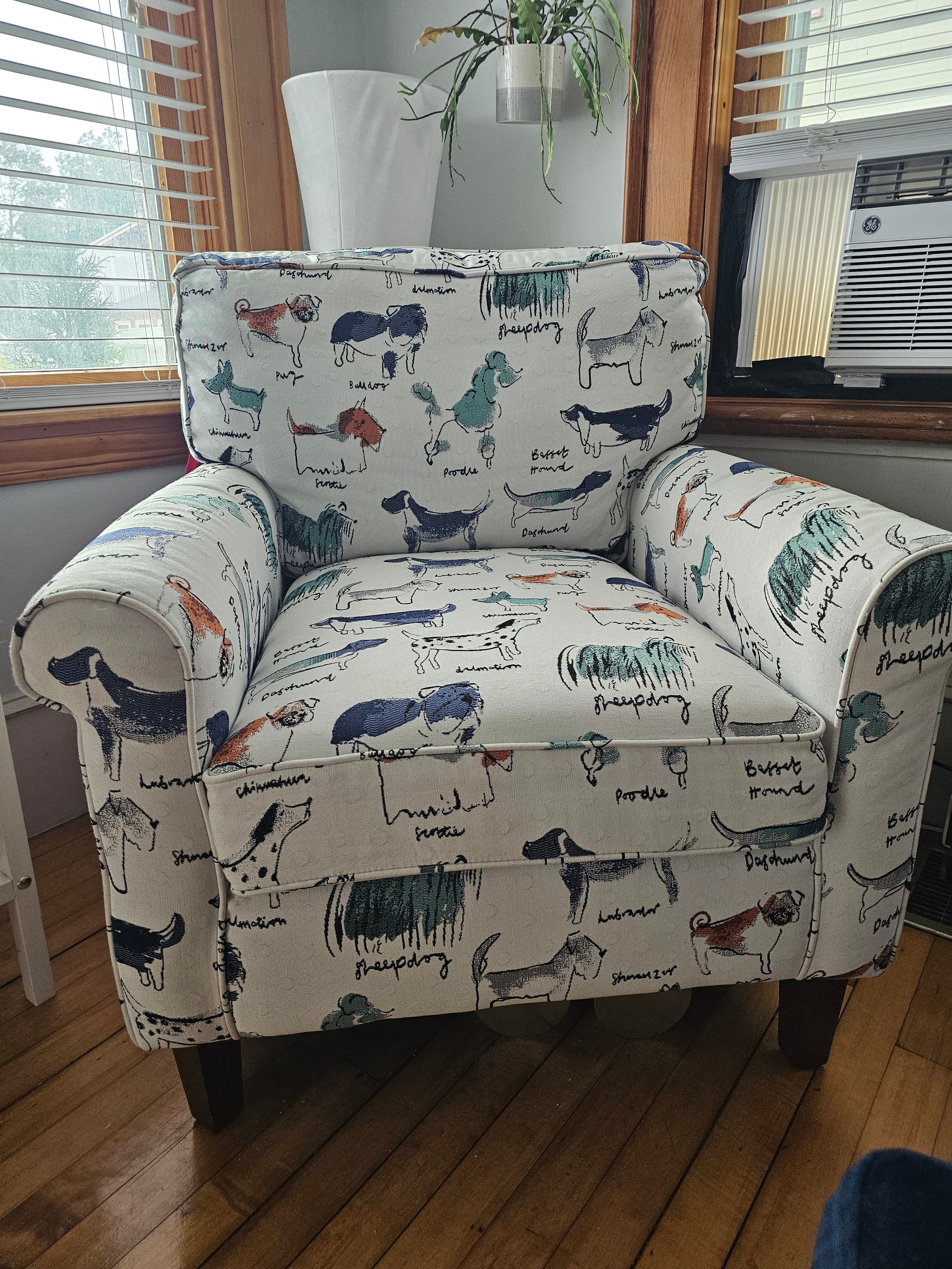FREE: Dog Print Accent Chair
