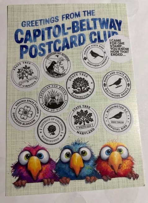 Capitol-Beltway Postcard Club  50th Anniversary Open House
