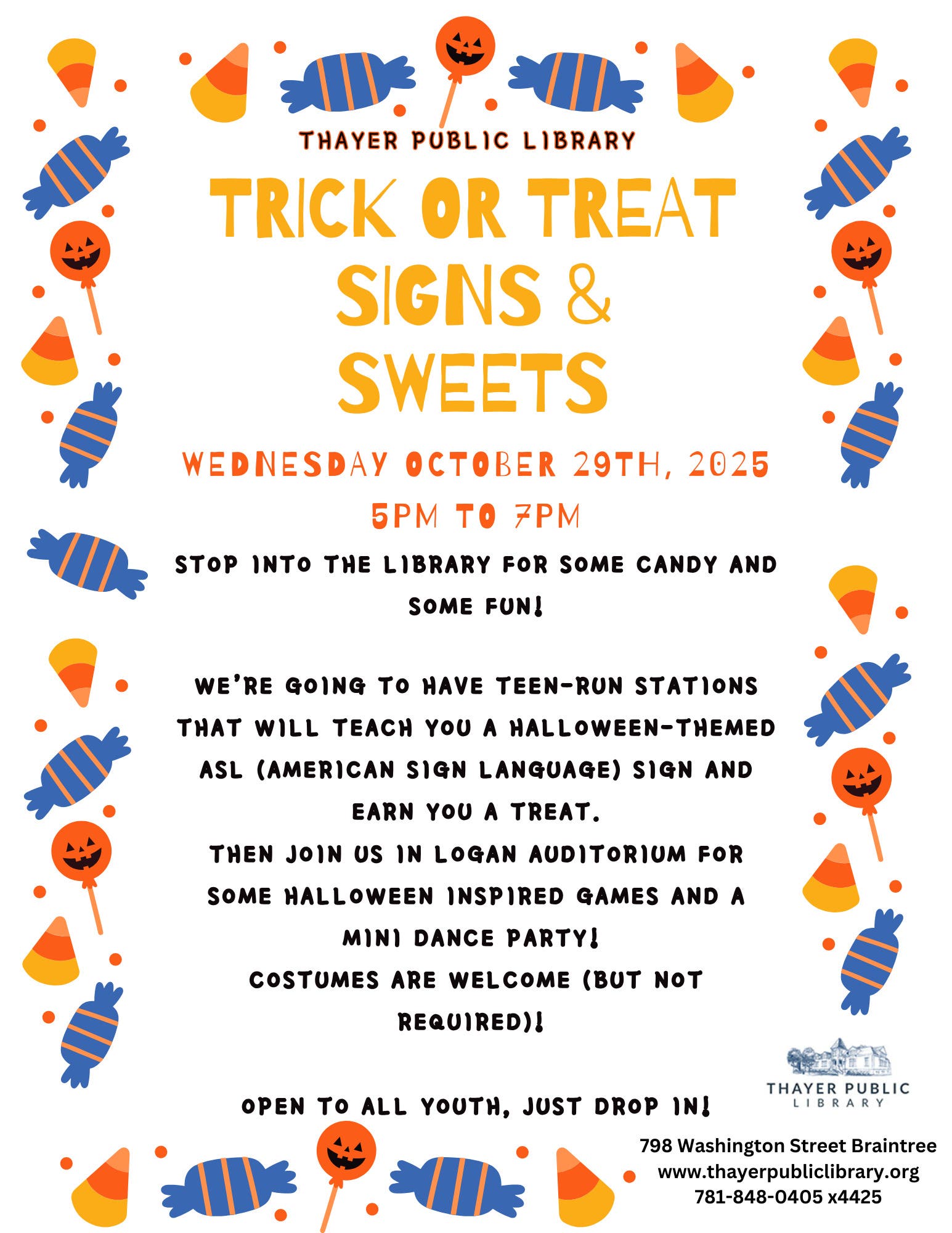 Trick or Treat: Signs & Sweets