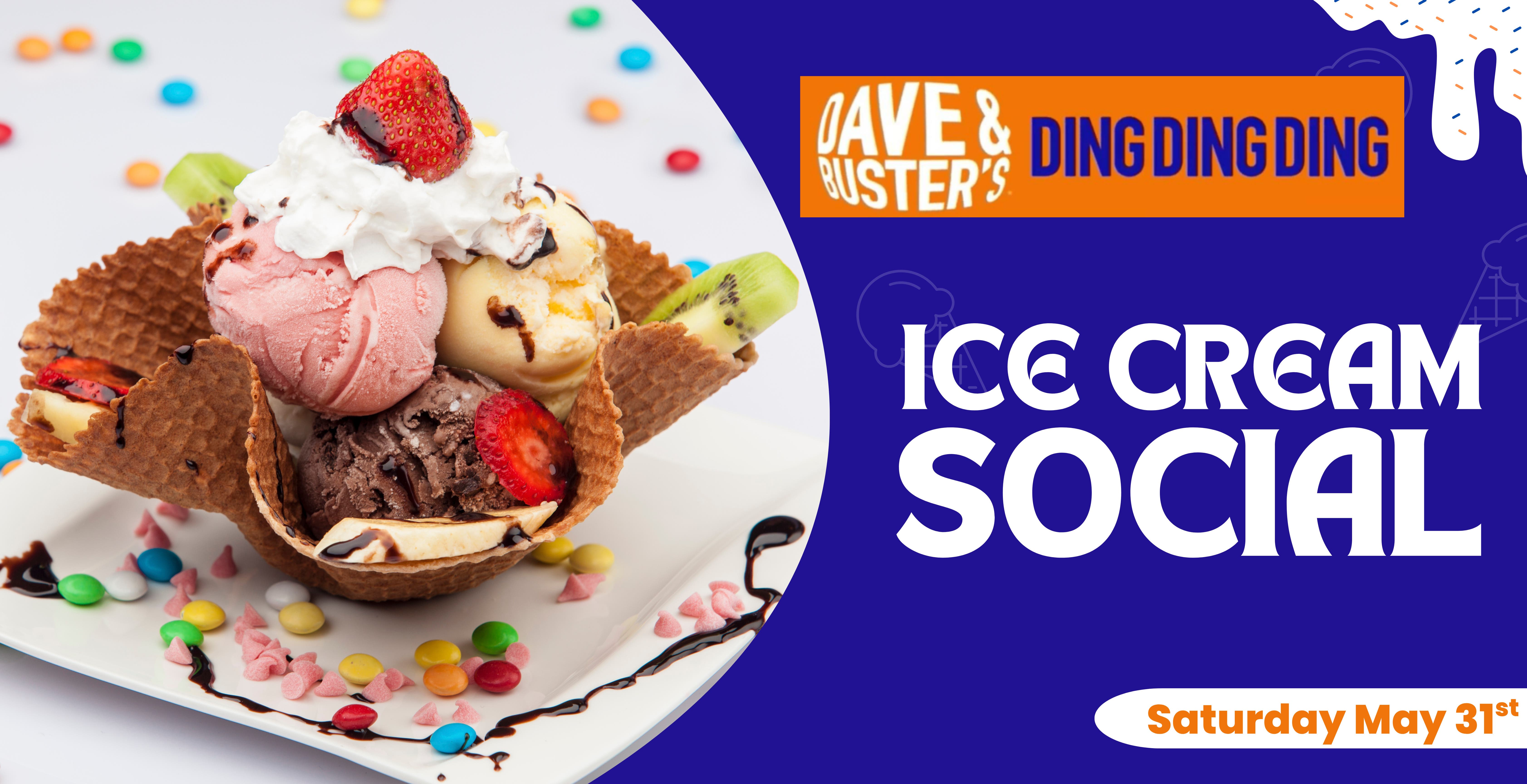 Dave & Buster's Ice Cream Social!