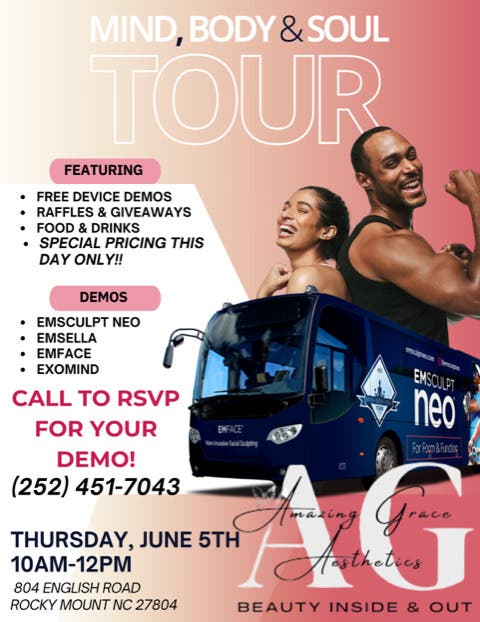 Amazing Grace Aesthetics BTL Bus Tour Demo Day
