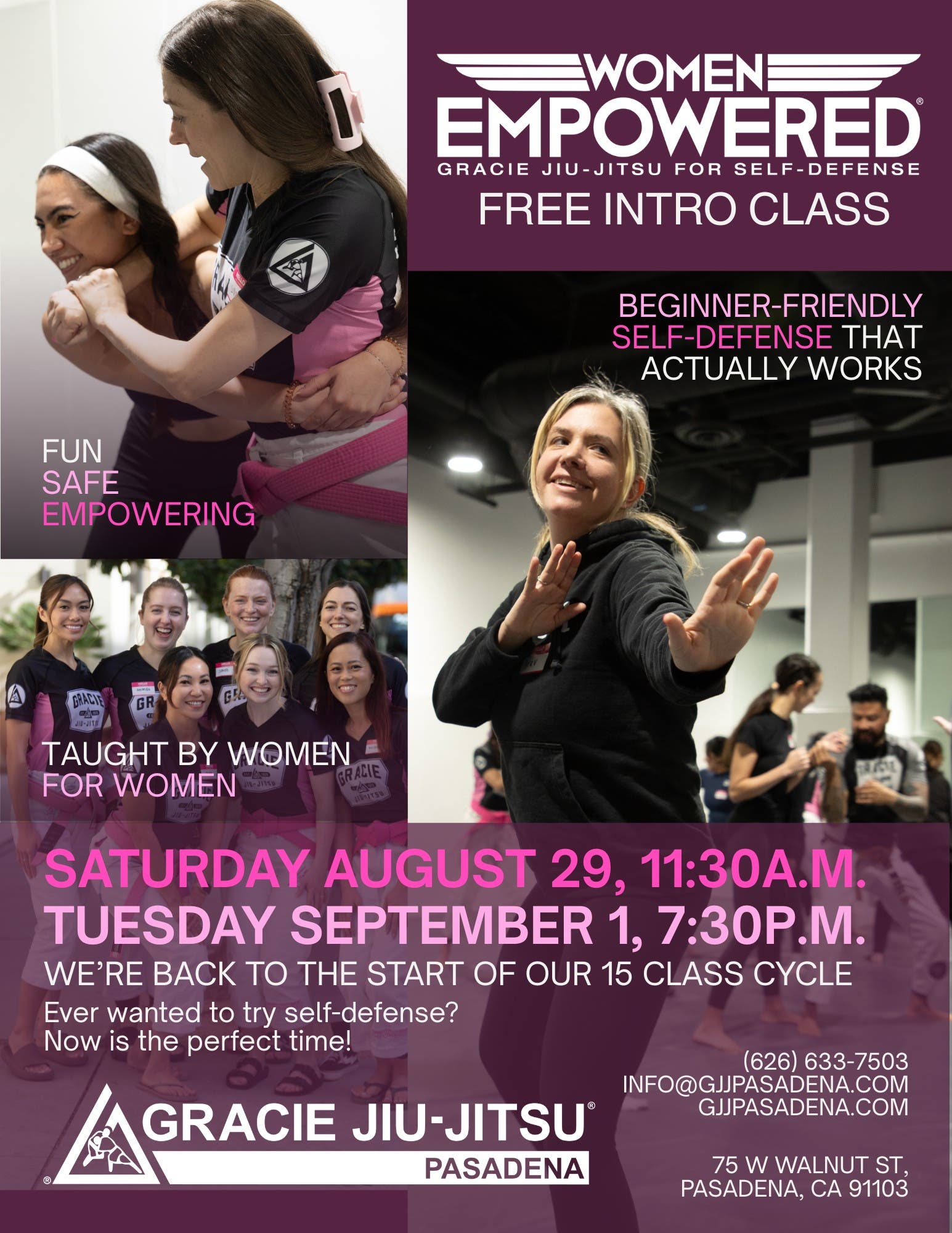 Women Empowered Free Intro Class