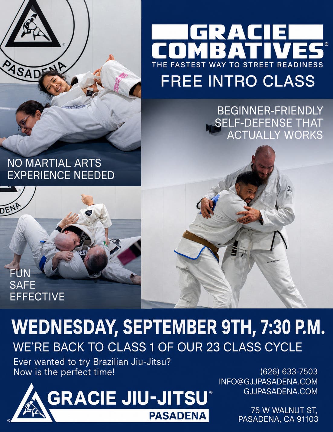 FREE Jiu-Jitsu Intro Class in Pasadena | No Experience Needed