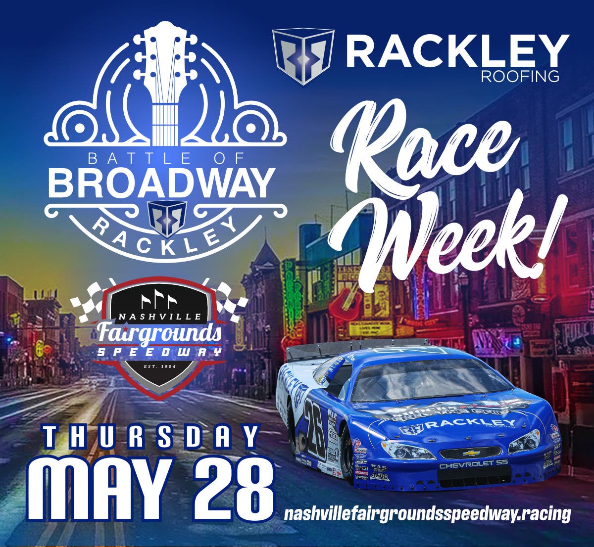 Rackley Roofing Battle of Broadway 150