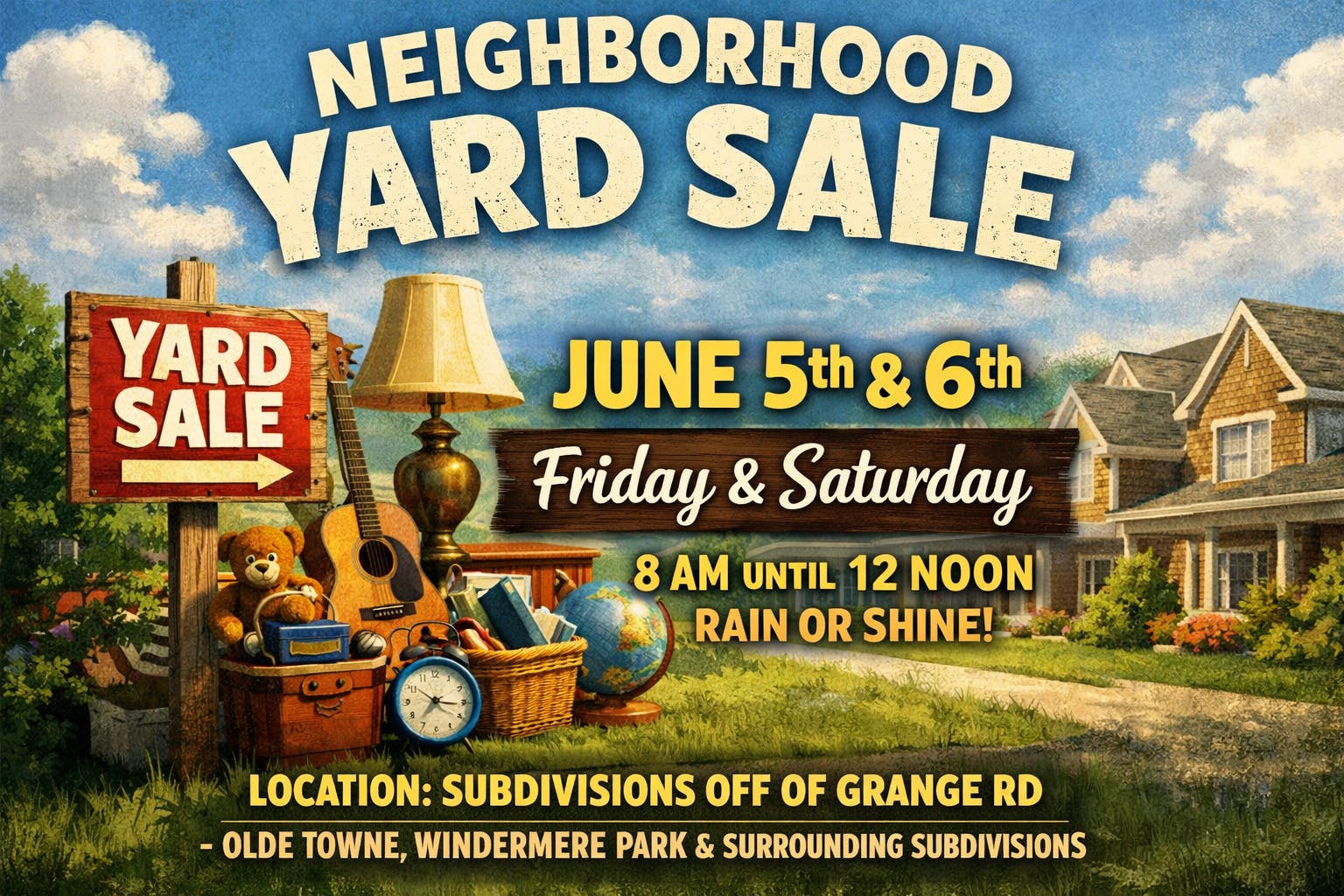 Community Yard/Garage Sale