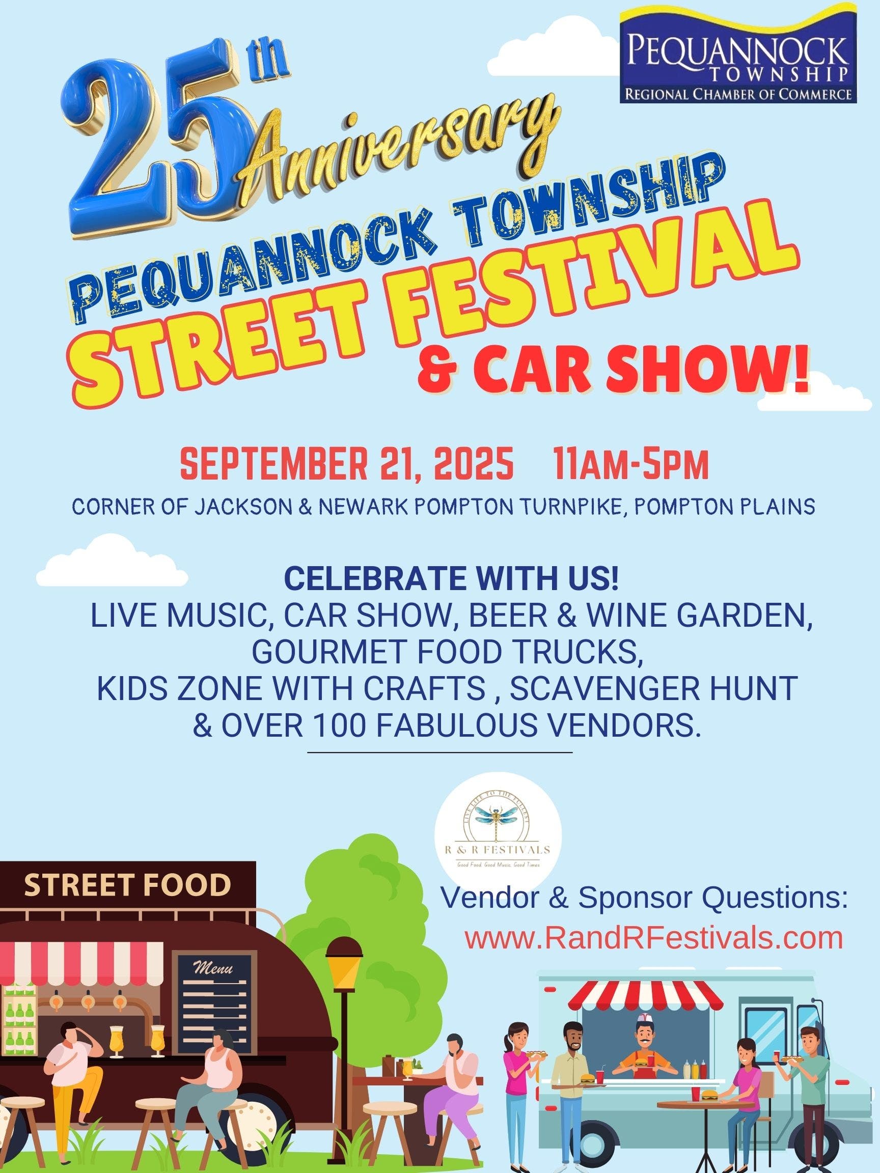 Pequannock Township Chamber of Commerce 25th Anniversary Street Festival & Car Show