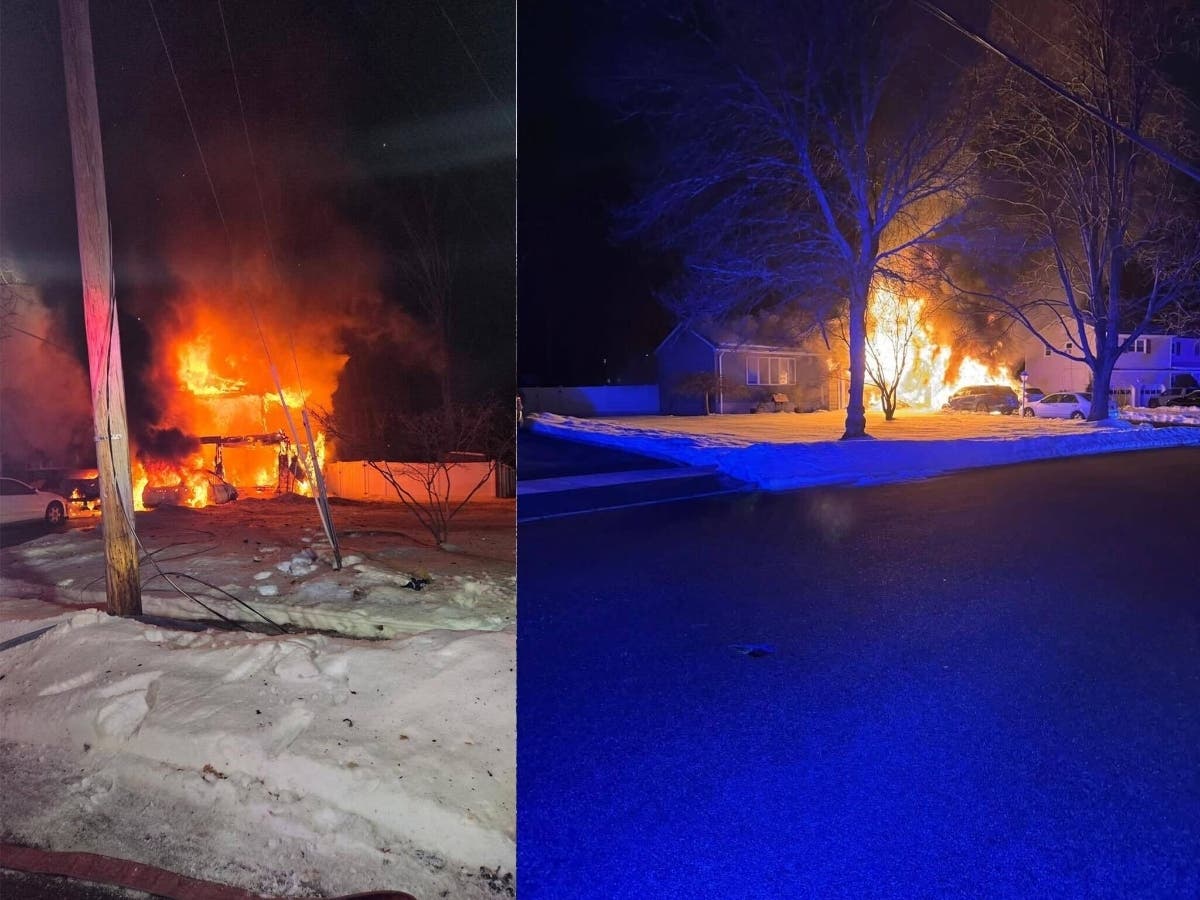 A fire consumed a Parsippany home early morning on Valentine's Day, leaving the family of four with practically nothing. 