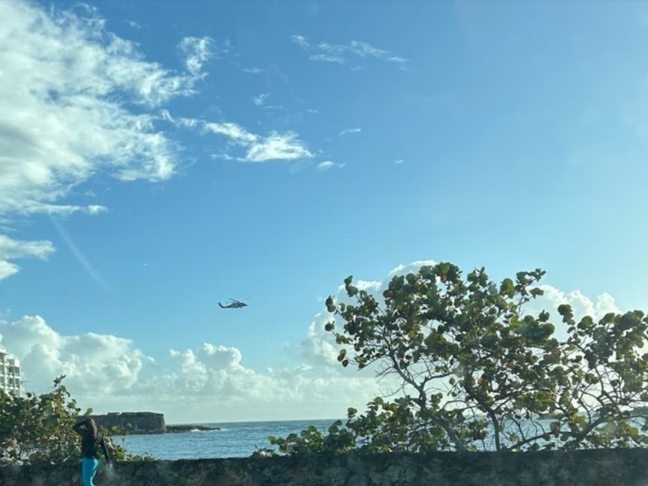 A two-day search for the 23-year-old spanned 853 square nautical miles along the Puerto Rican coast.