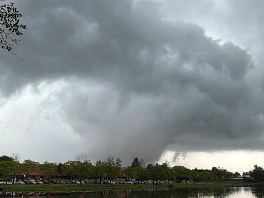 This tornado was spotted near Pine Brook Golf Course in Parsippany on Tuesday. 