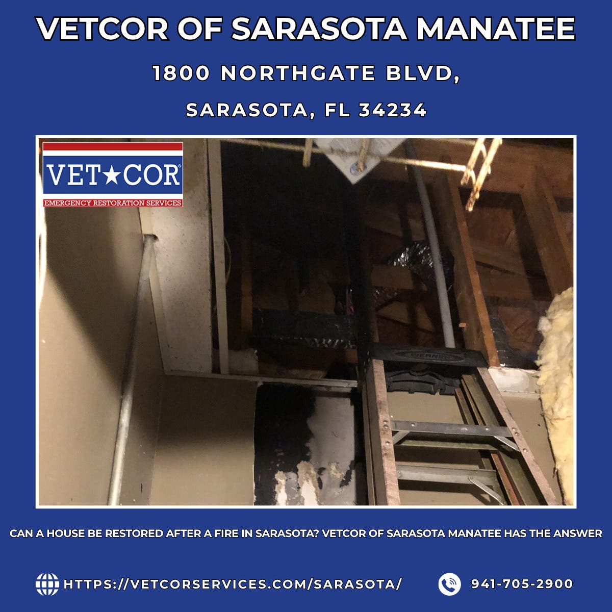Can a House Be Restored After a Fire in Sarasota? VetCor of Sarasota Manatee Has the Answer