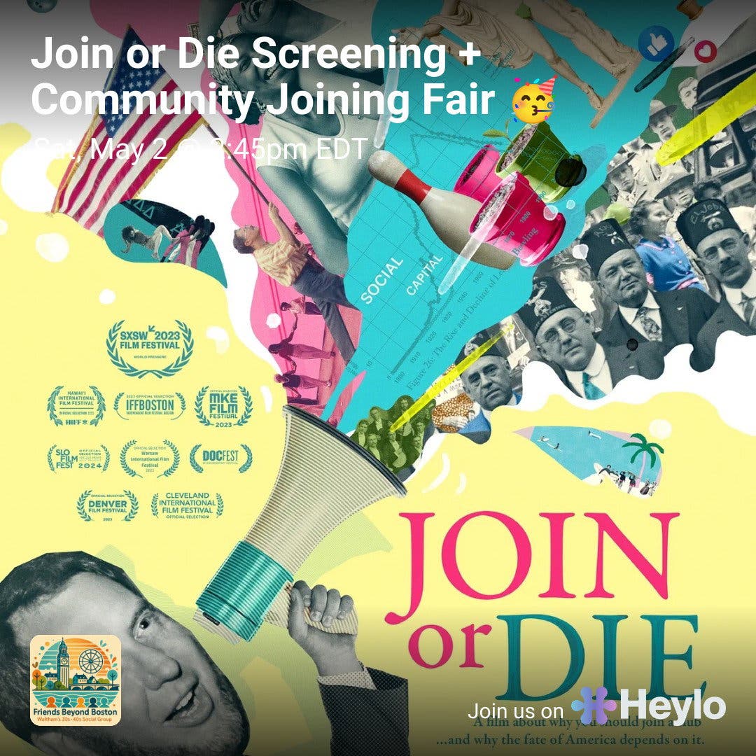 Join or Die Screening + Community Joining Fair 🥳 